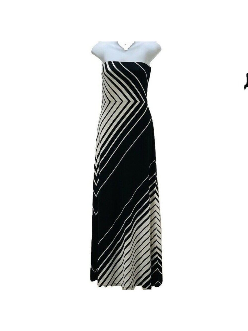 White House Black Market XS Strapless Maxi Dress - Picture 3 of 7